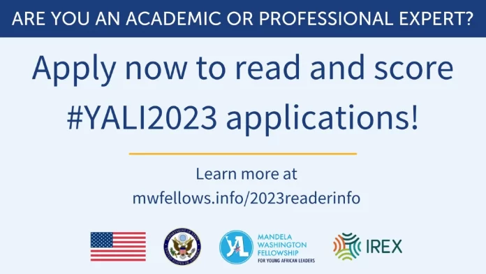 The Mandela Washington Fellowships Application Readers 2023