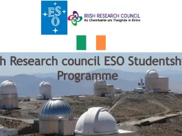 Irish Research council ESO Studentship Programme